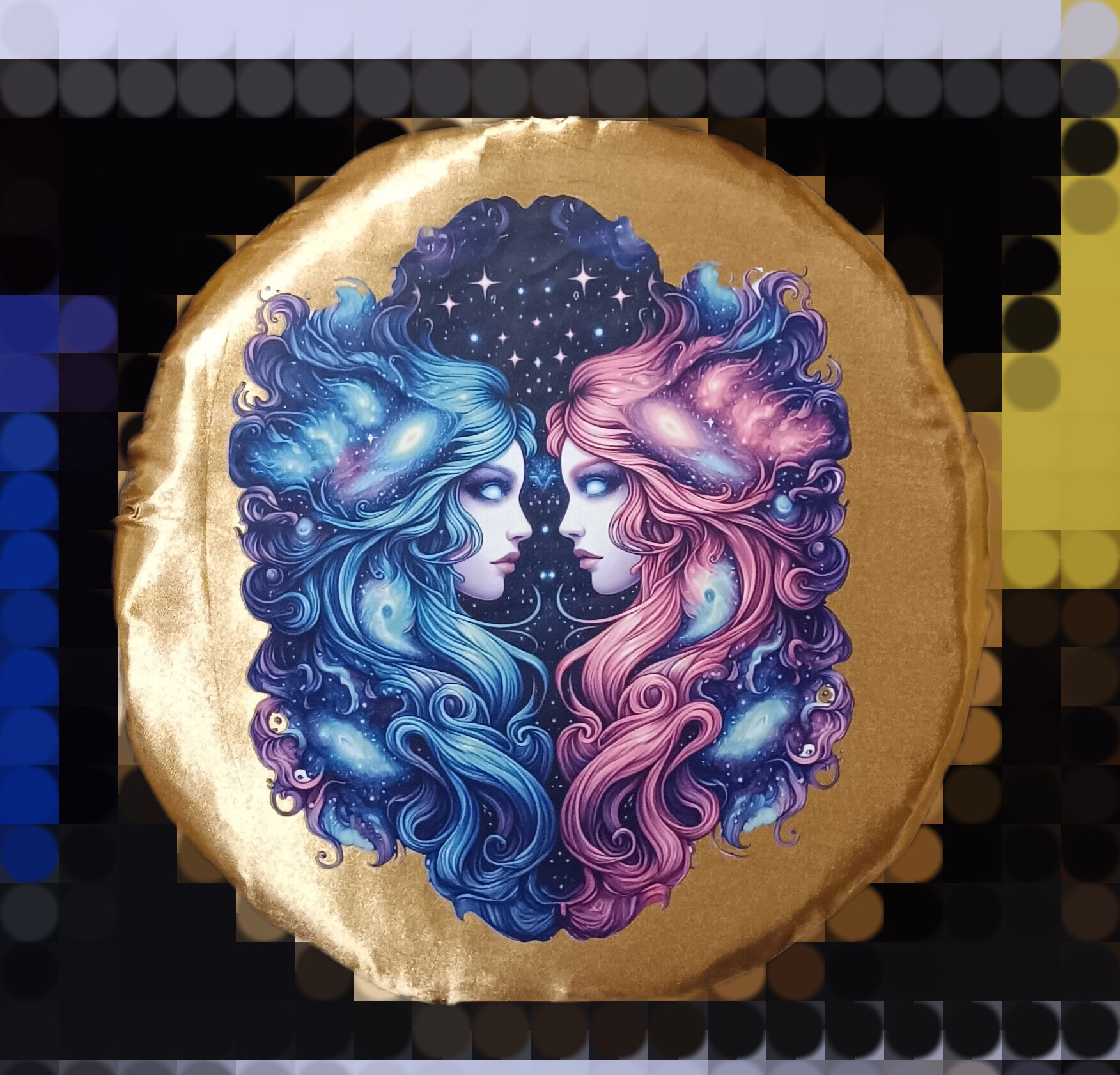 Gemini zodiac satin bonnet